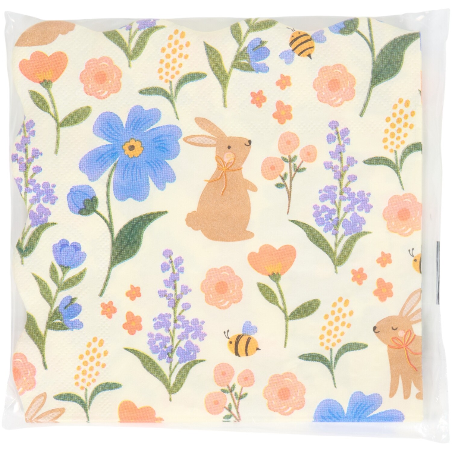 Pack of 6 Spring Bunny Napkins Image 3
