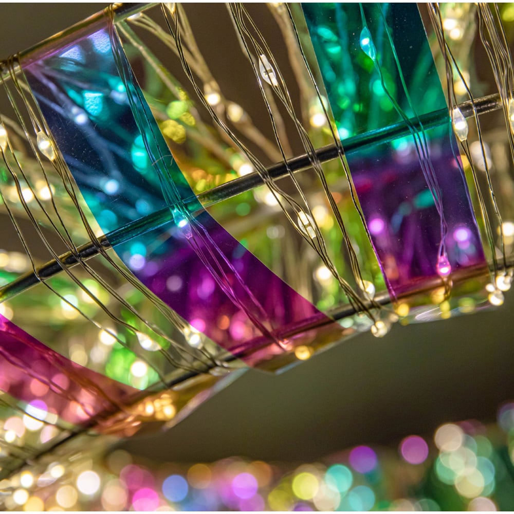 Samuel Alexander Iridescent Dream 600 Warm White LED Wreath 45cm Image 6