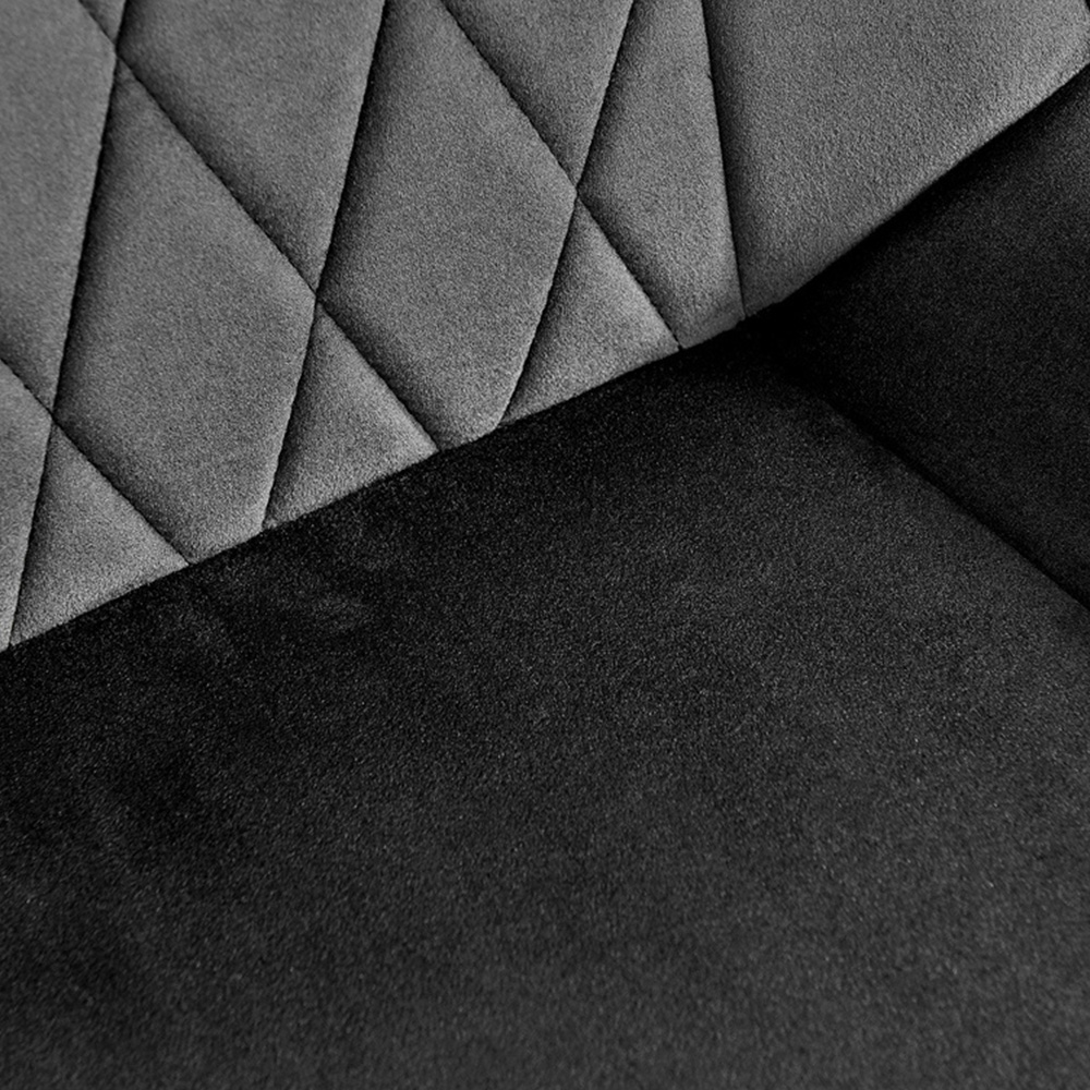 Furniturebox Molini Cesano 6 Seater Dining Set White Gloss Black and Chrome Image 7