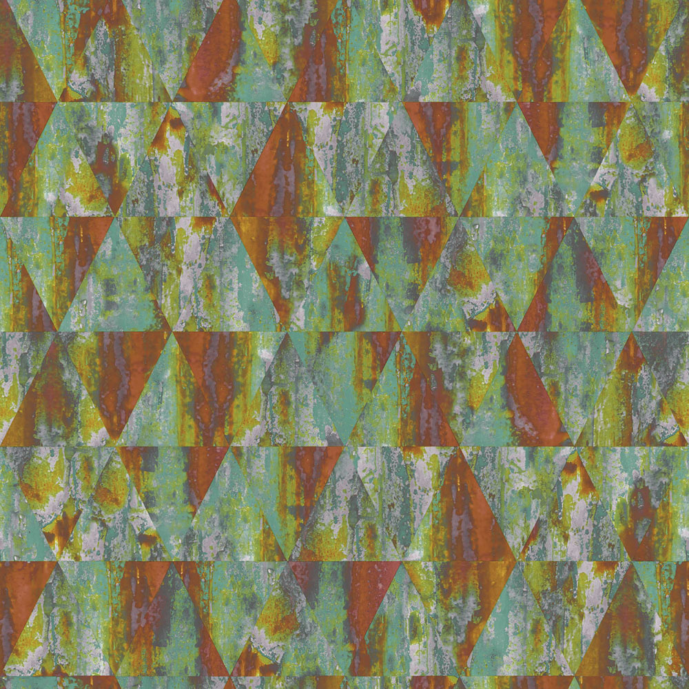 Galerie Grunge Geometric Multicolour Wallpaper Image 1