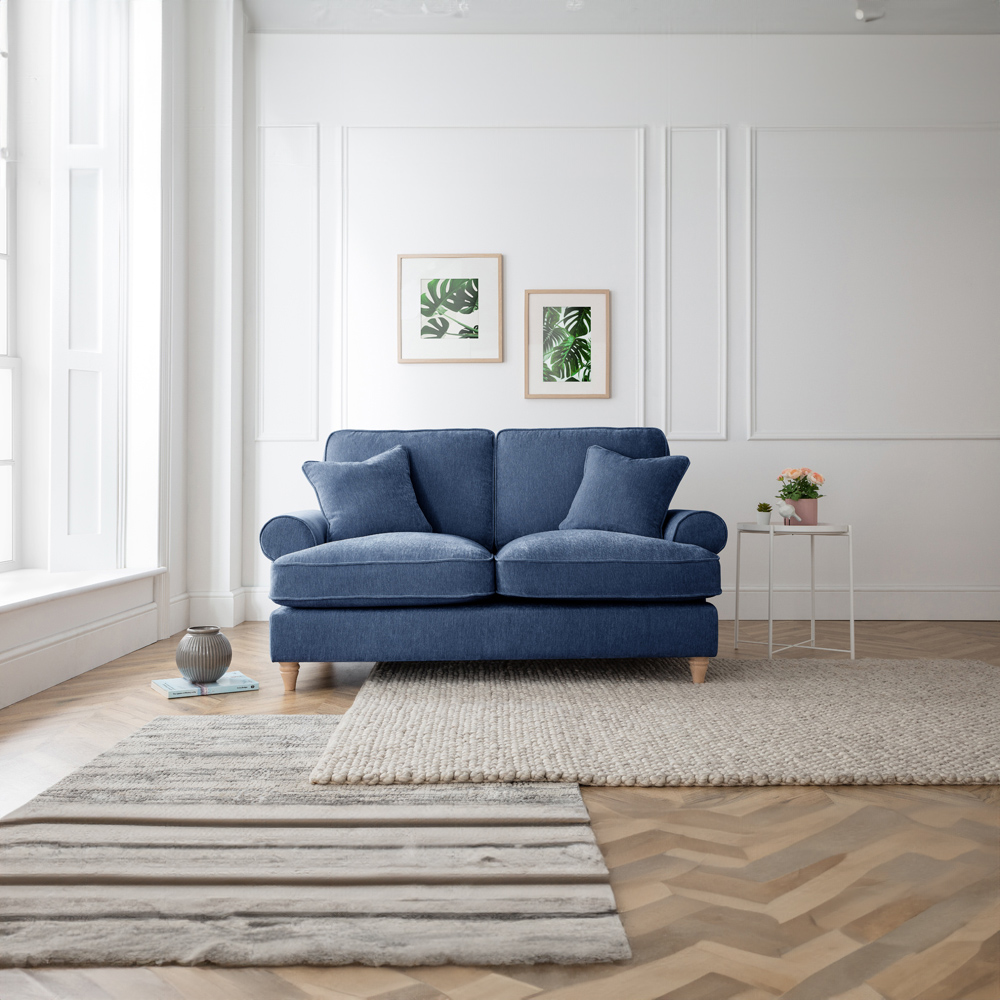 The Victoria 2 Seater Navy Sofa Image 4