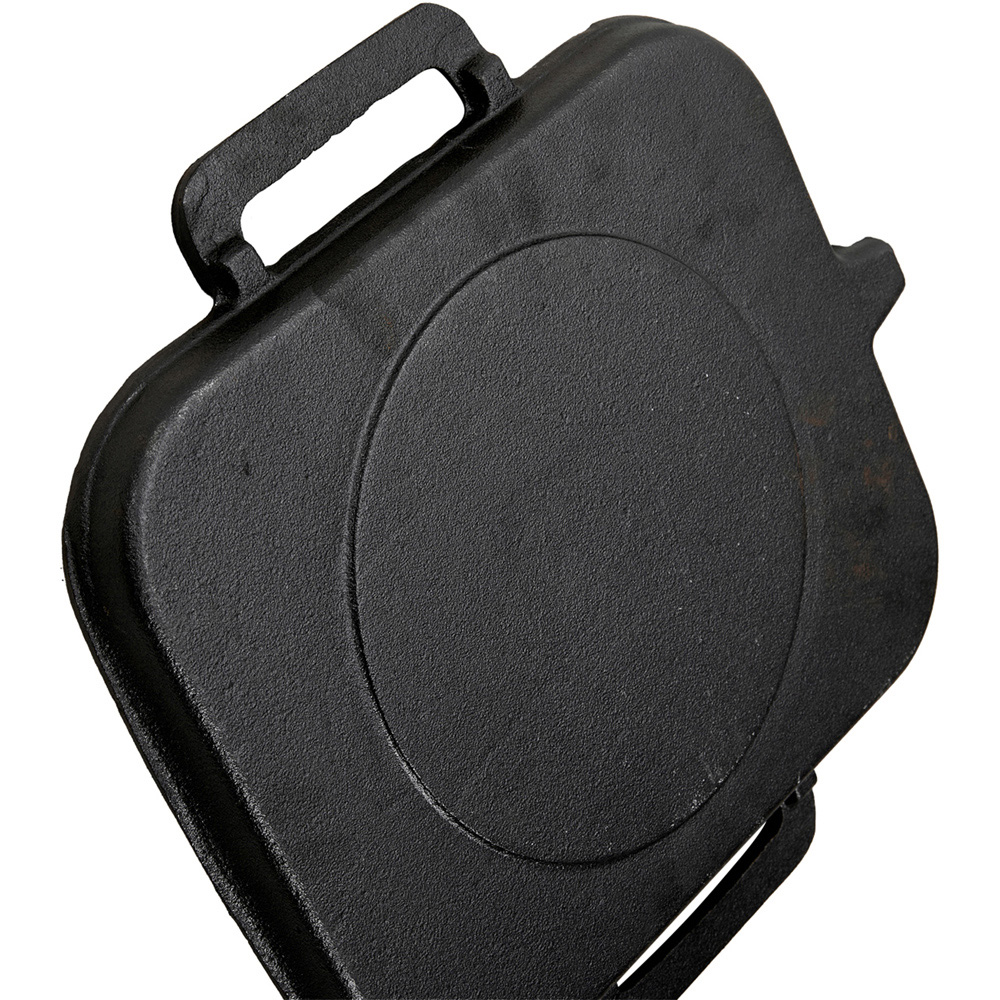 Living and Home 30cm Pre Seasoned Cast Iron Griddle Pan with Dual Handles and Pour Spout Image 4