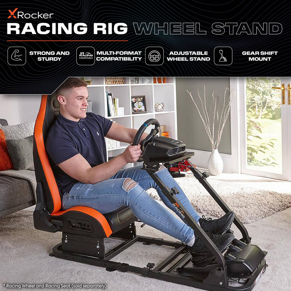 X Rocker XR Racing Rig Black Universal Wheel Stand Image 6