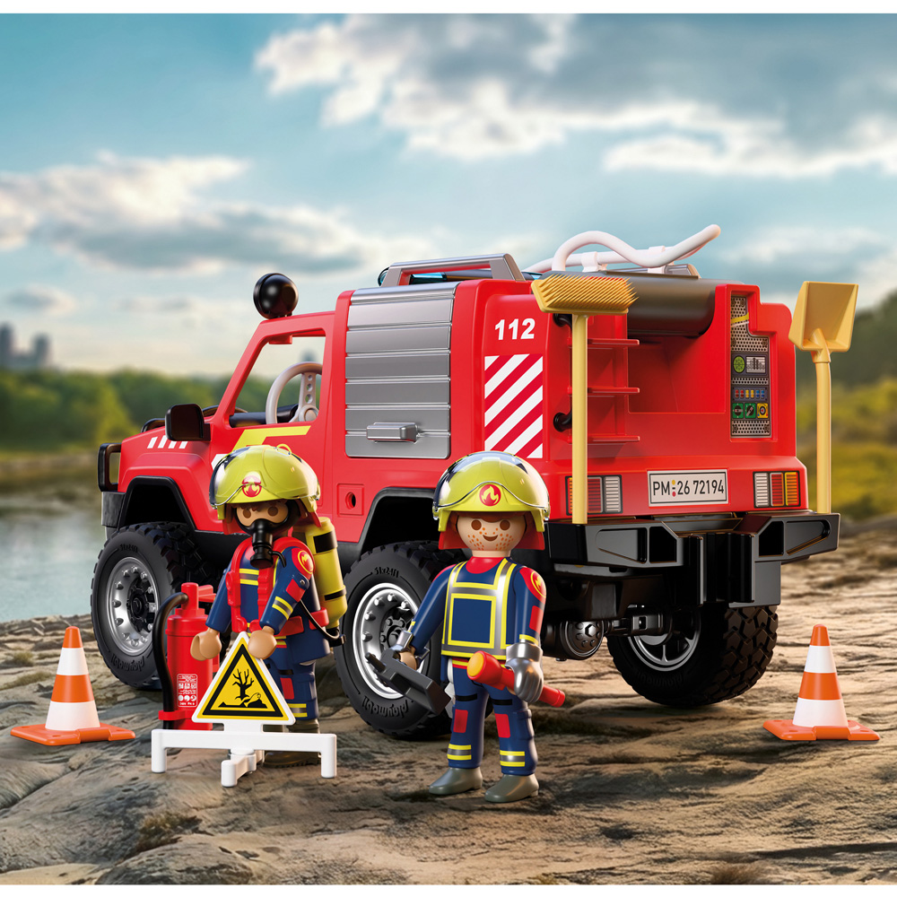 Playmobil Fire Pickup Truck Play Set 79 Piece Image 7