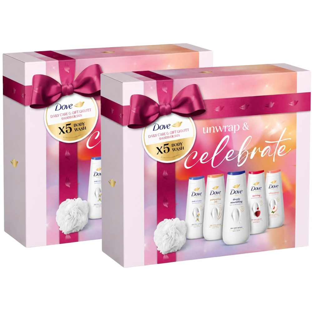 Dove Celebrate Body Wash 5 Piece Gift Set 2 Pack Image 1