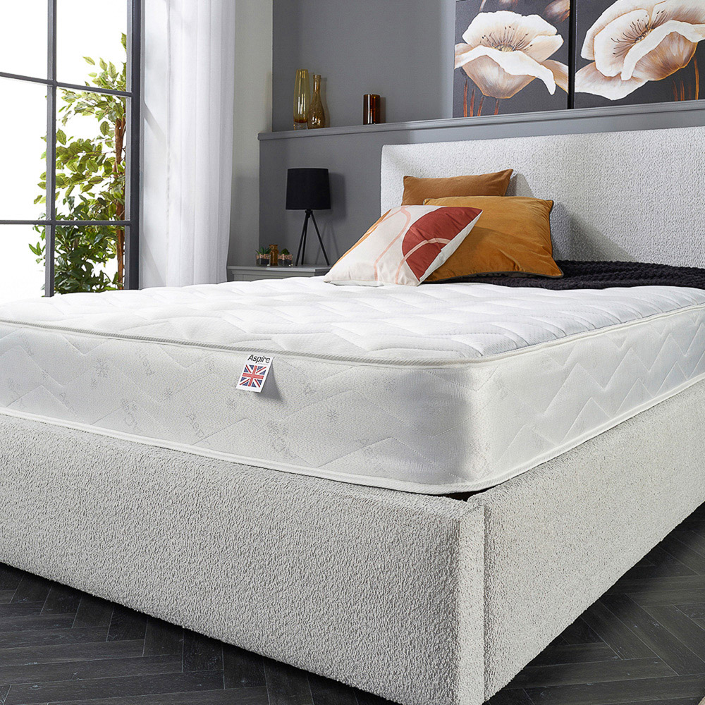 Aspire Double Comfort King Size Bonnell Spring Memory Rolled Mattress Image 7