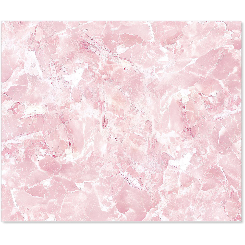 Warren Reed Designer Polished Pink Quartz Effect Glass Kitchen Splashback 75 x 90cm Image 2