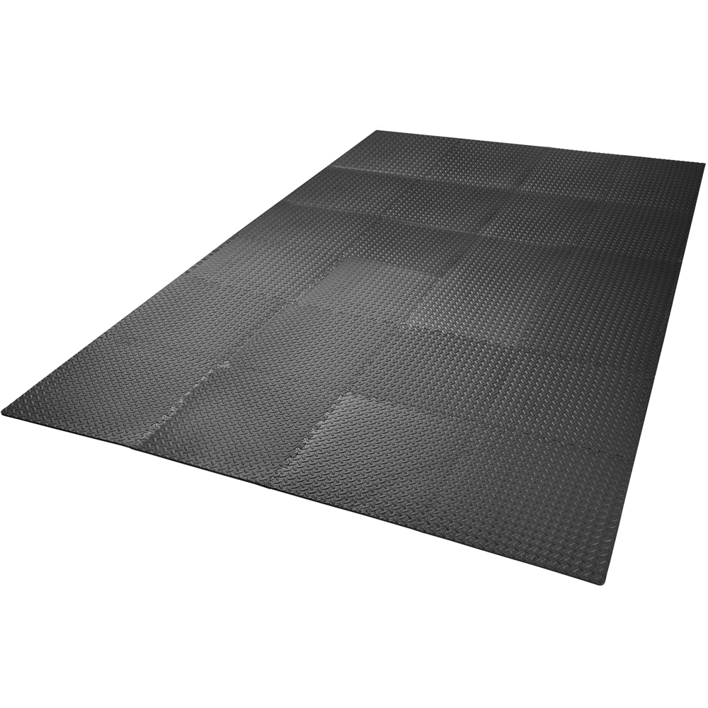 tectake Black Interlocking Gym Mat 24 Pack Image 4