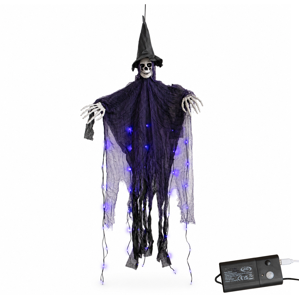 Samuel Alexander Motion Activated LED Halloween Hanging Wailing Ghoul 1.2m Image 3