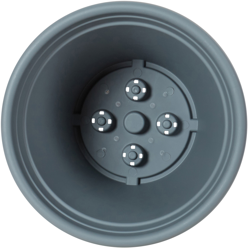 Clever Pots Round Plant Pot with Reservoir Charcoal Grey 30cm Image 3
