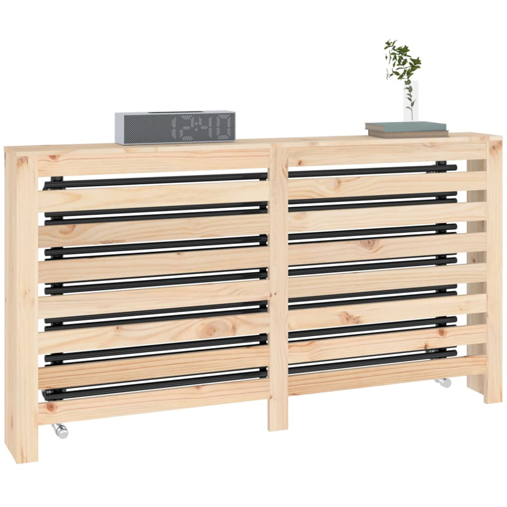 vidaXL Solid Pine Wood Radiator Cover 153 x 19 x 84cm Image 3