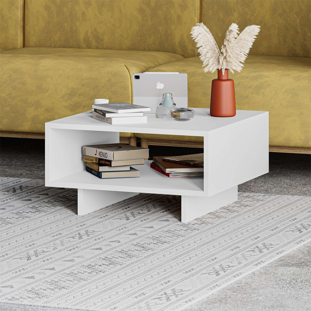 Decortie Hola White Coffee Table Image 5