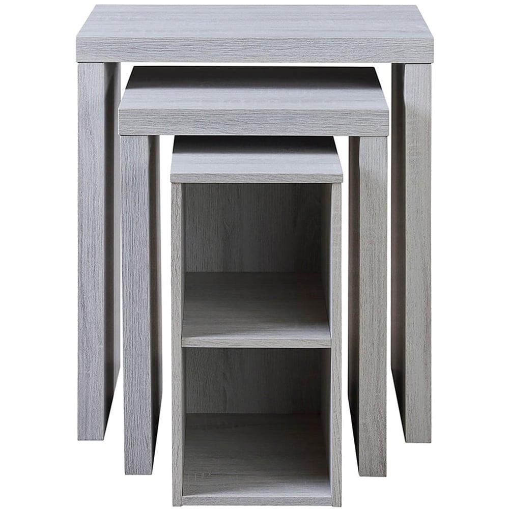 Hartley Nest of Tables - Light Grey Image 3