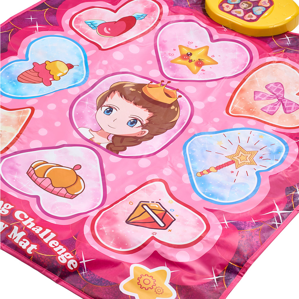 H&O Direct Kids Red Dance Mat with 2 Game Modes 100 x 87cm Image 3