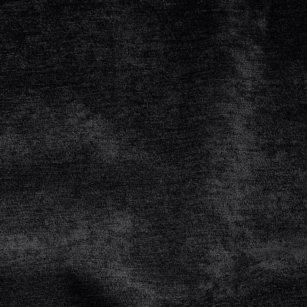 Alan Symonds Black Chenille Blackout Ring Top Eyelet Curtains 168 x 183cm Image 5