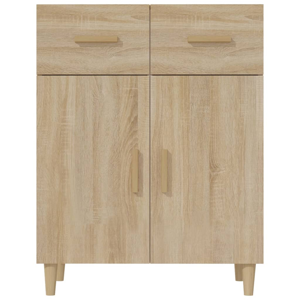 vidaXL 2 Door 2 Drawer Sonoma Oak Sideboard Image 3