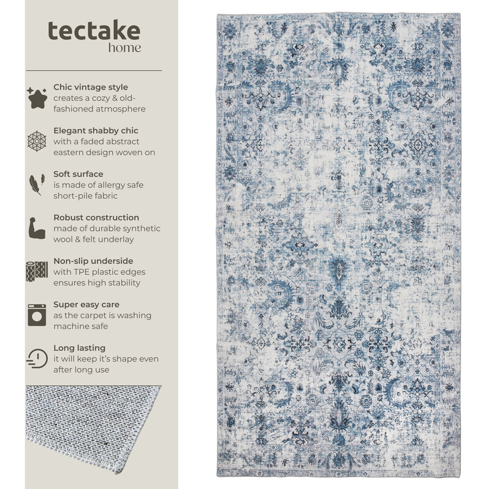 tectake Amara Vintage Non Slip Rug 150 x 80 x 0.6cm Image 7