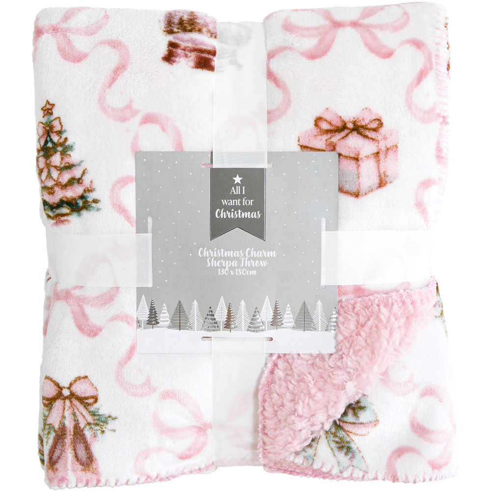 Christmas Charm Sherpa Throw Image 7