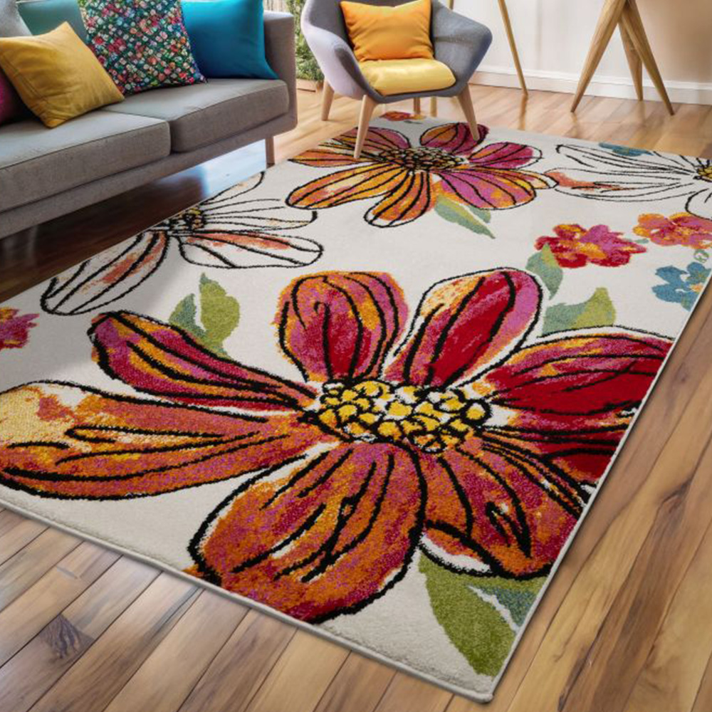 Homemaker New Villa Floral Rug 160 x 230cm Image 1