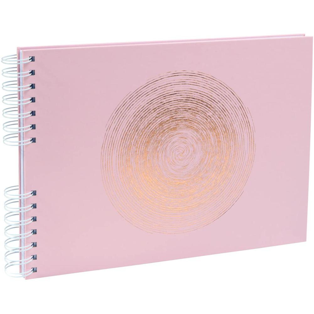 Exacompta Ellipse Pink Rose Gold Infinity Design Wirebound Photo Album 50 Pages 150 Photos Image 3