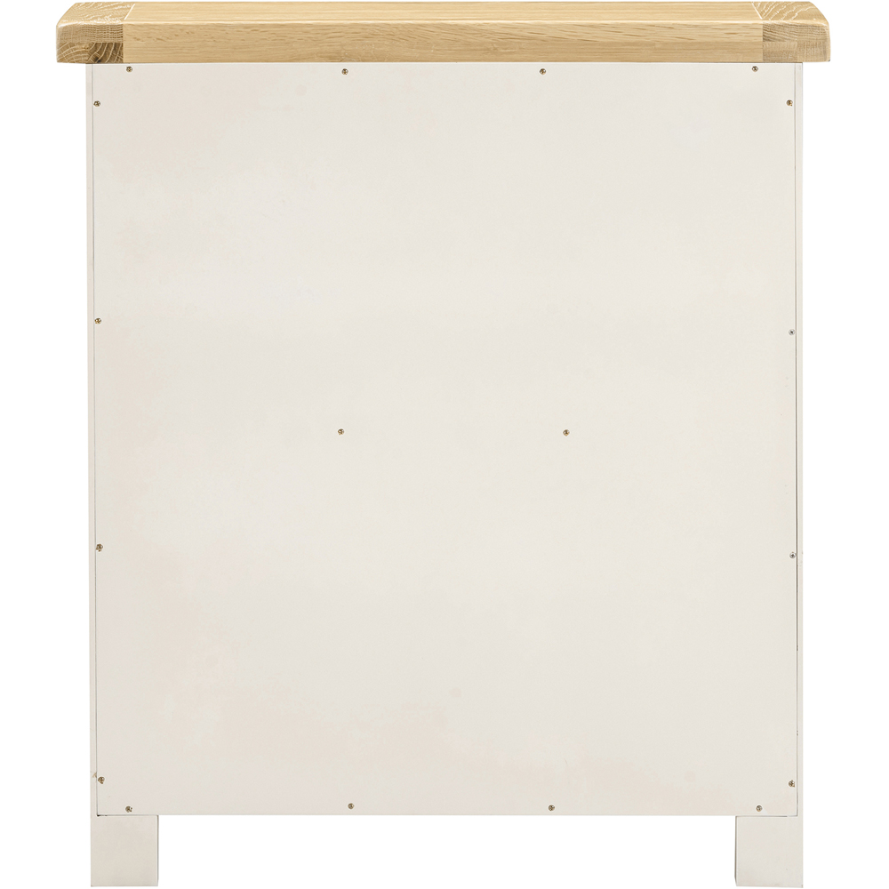 Seconique Windsor 2 Shelf Ivory and Oak Low Bookcase Image 4