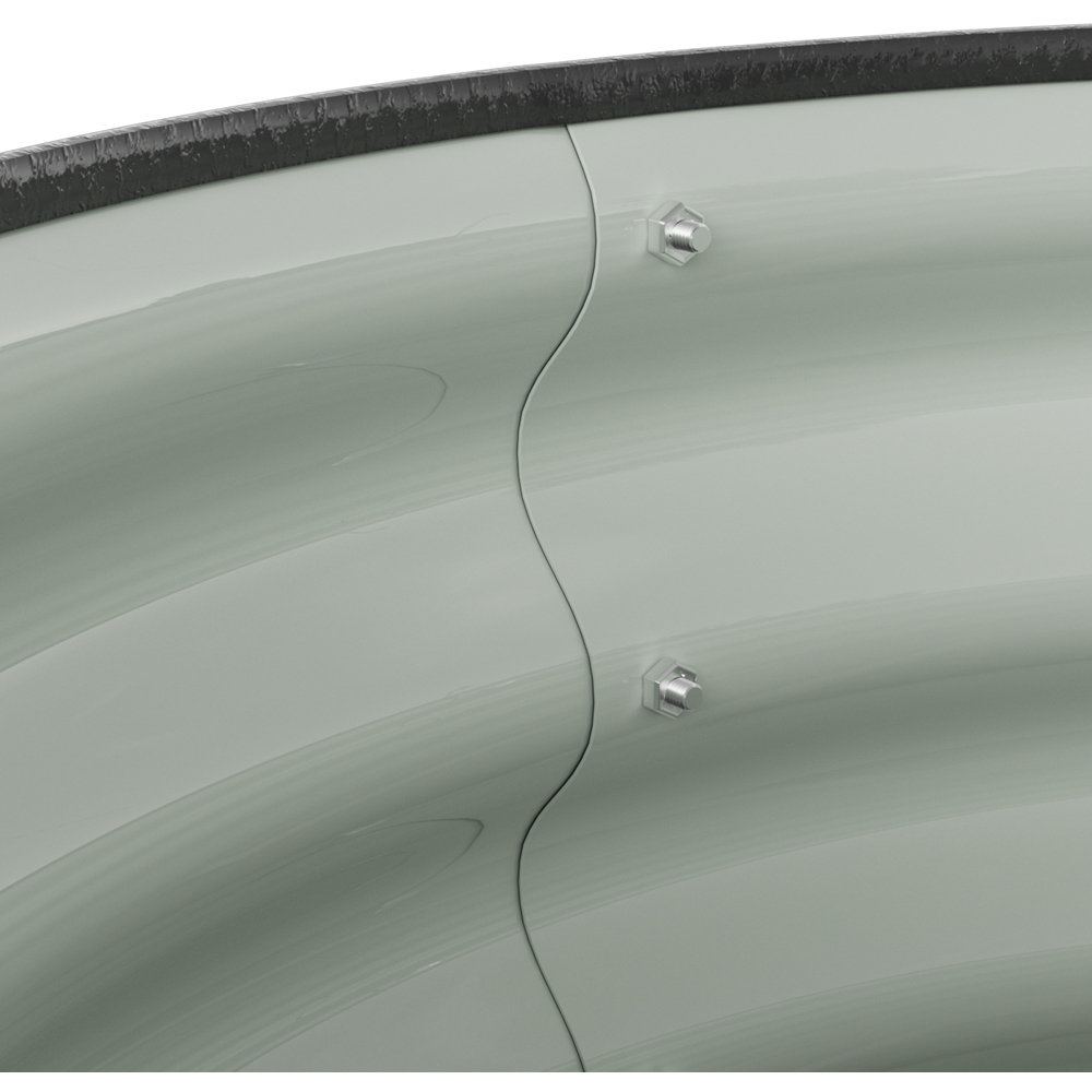 Living and Home Black Round Metal Raised Garden Bed with Open Bottom 60 x 30cm 2 Pack Image 5