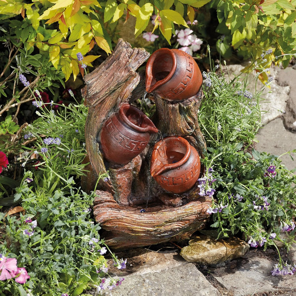 Serenity Tipping Pots LED Water Feature Image 4