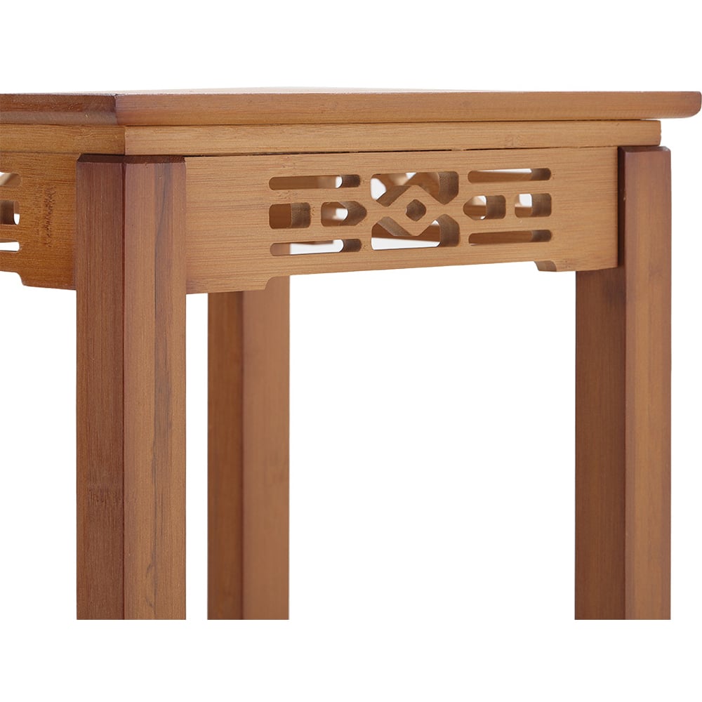 Living and Home 2 Tier Classic Bamboo Plant Stand Image 6