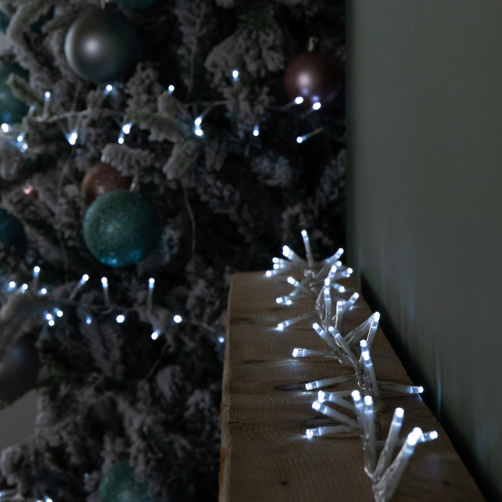 Samuel Alexander TreeBrights 1500 White LED Clear Cable Christmas String Lights 37.5m Image 1