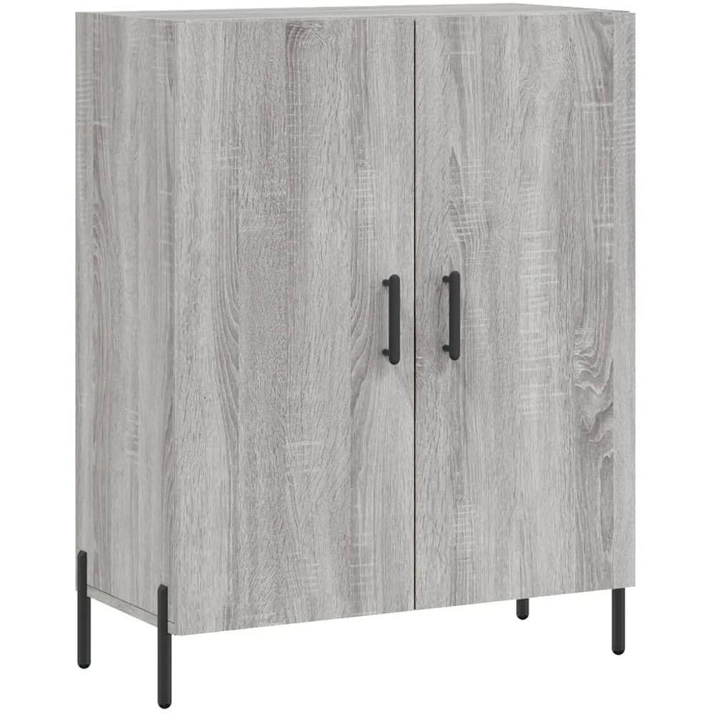 vidaXL 4 Door Grey Sonoma Highboard Image 7