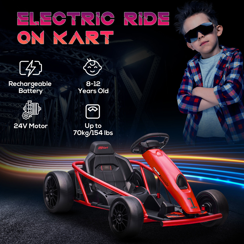 Tommy Toys Kids Electric Go Kart Red Image 4
