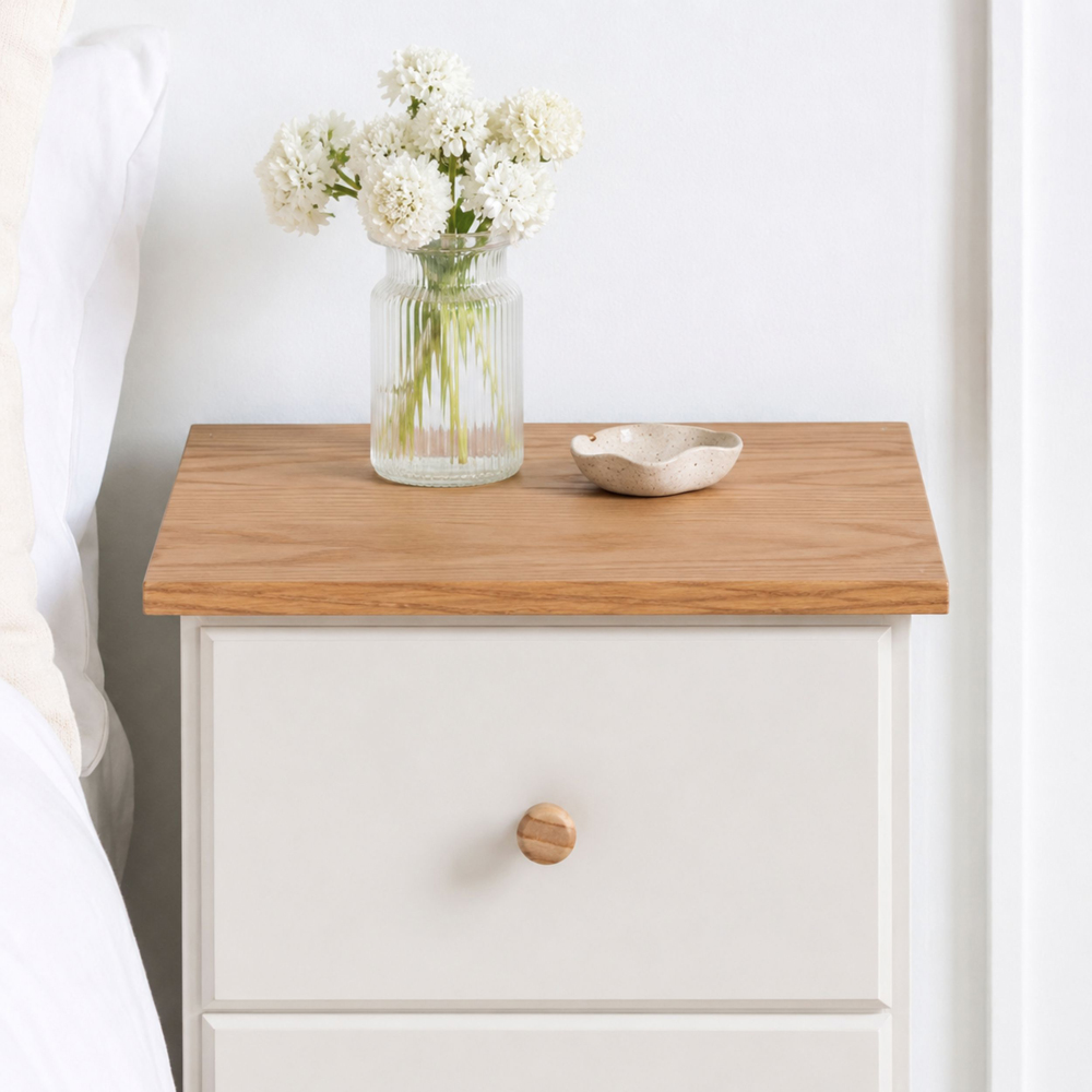 Colorado 2 Drawer Petite Bedside Table Image 4