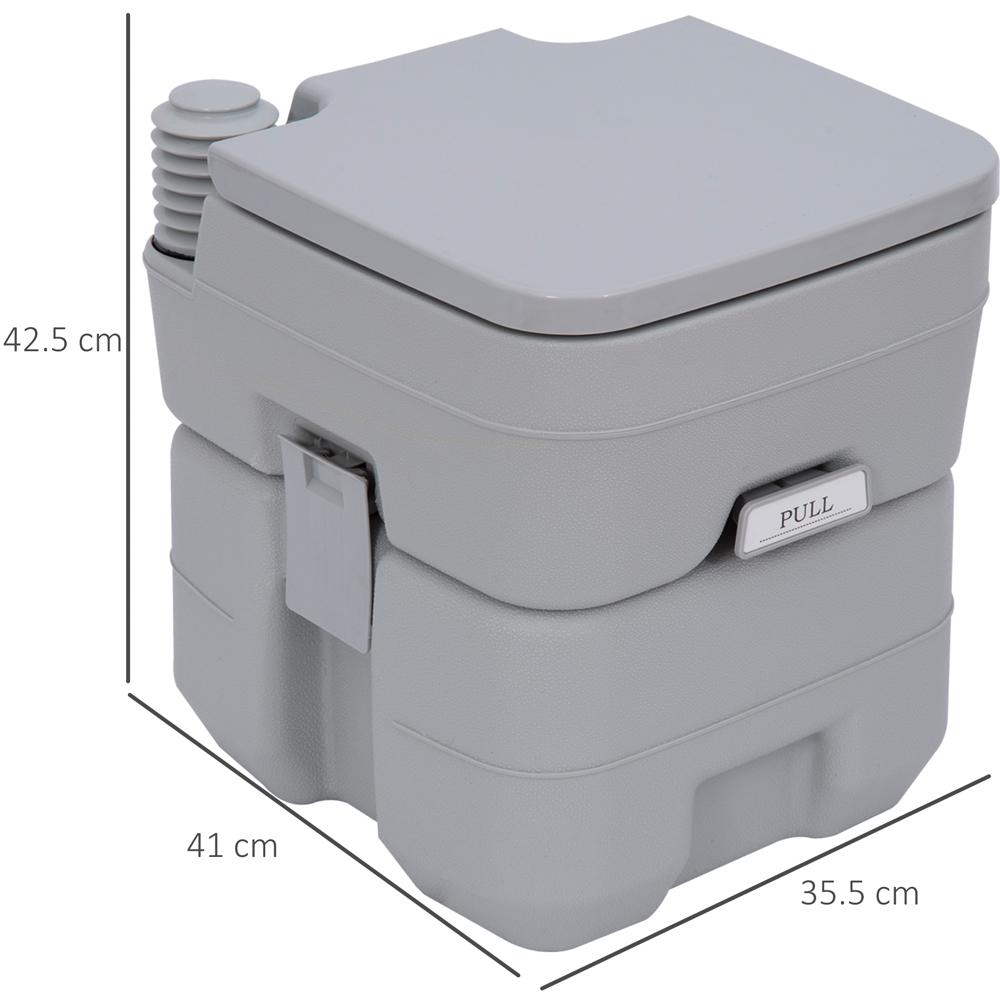 Outsunny 20L Waste Portable Camping Toilet Image 9