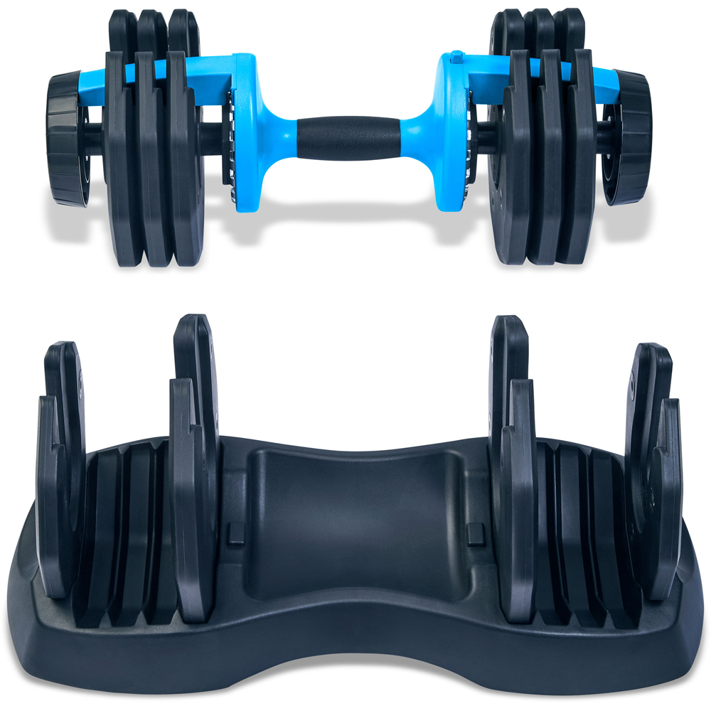 Strongology Urban25 Black and Blue Adjustable Smart Dumbbell 2.5 to 25kg Image 2