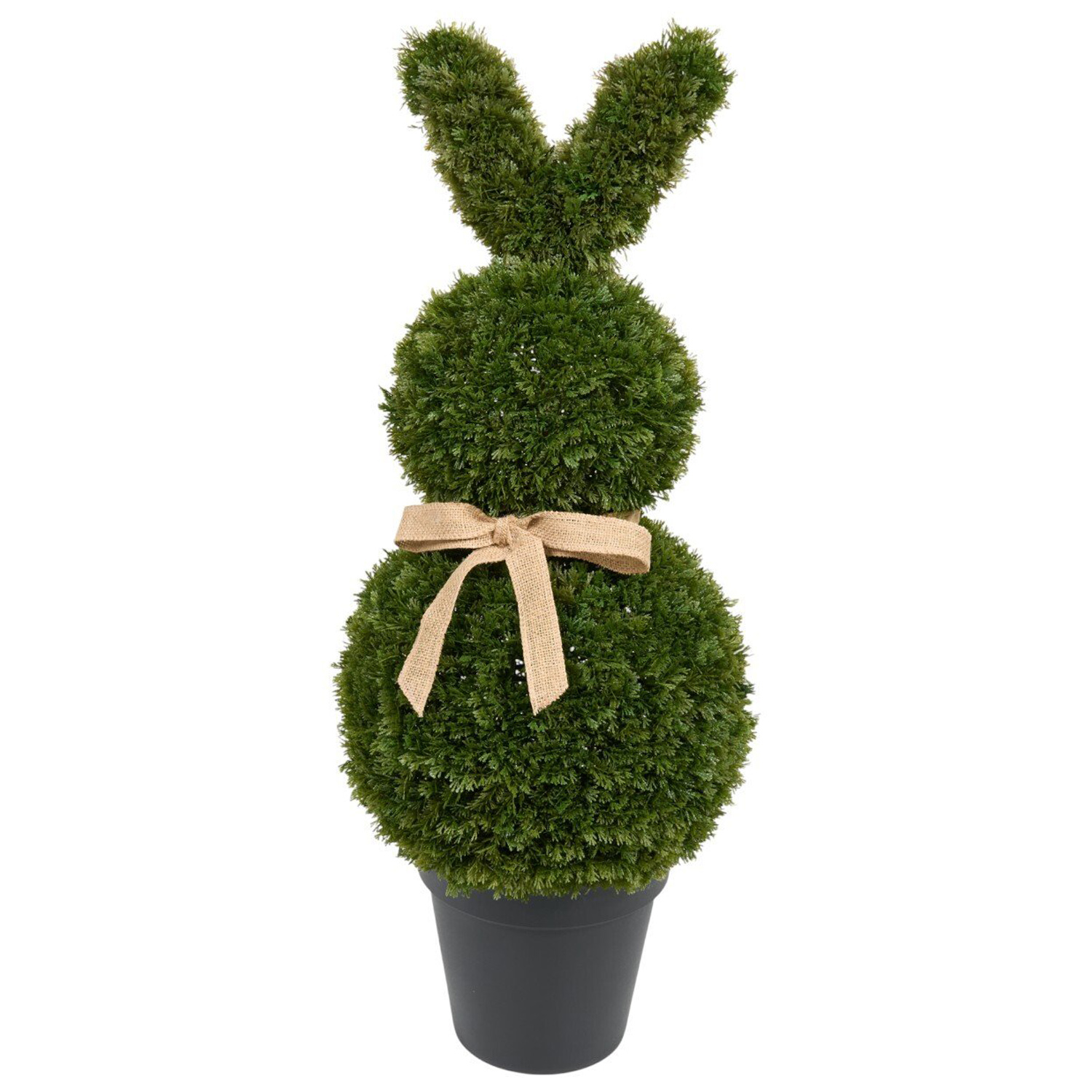 Topiary Bunny Artificial Potted Plant Green Image 5