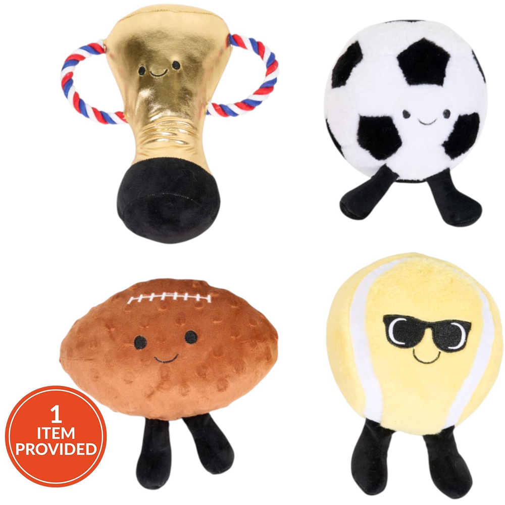 Sports Champion Plush Dog Toy Image 1