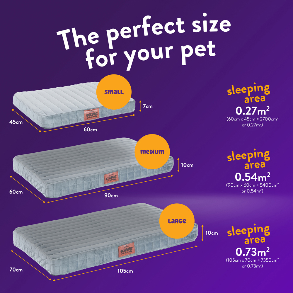 Slumberdown Small Grey Orthopaedic Pet Bed Image 9