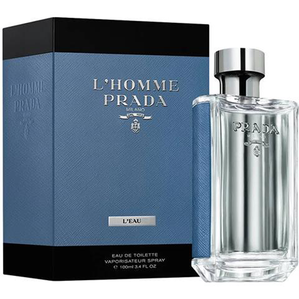 Prada L'Homme L'eau Men Aftershave Eau De Toilette Spray 100ml Image 1