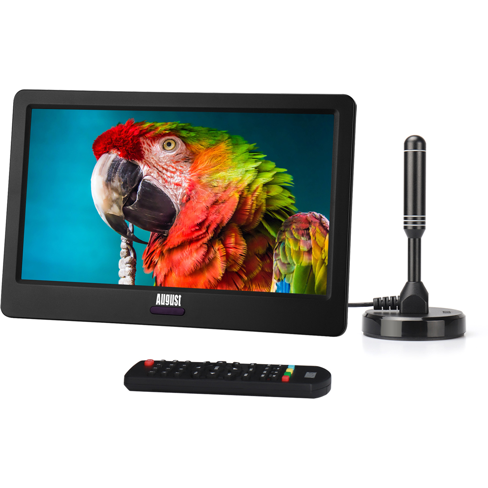 August DA900D Rechargeable Portable Freeview HD TV 9 inch Image 2