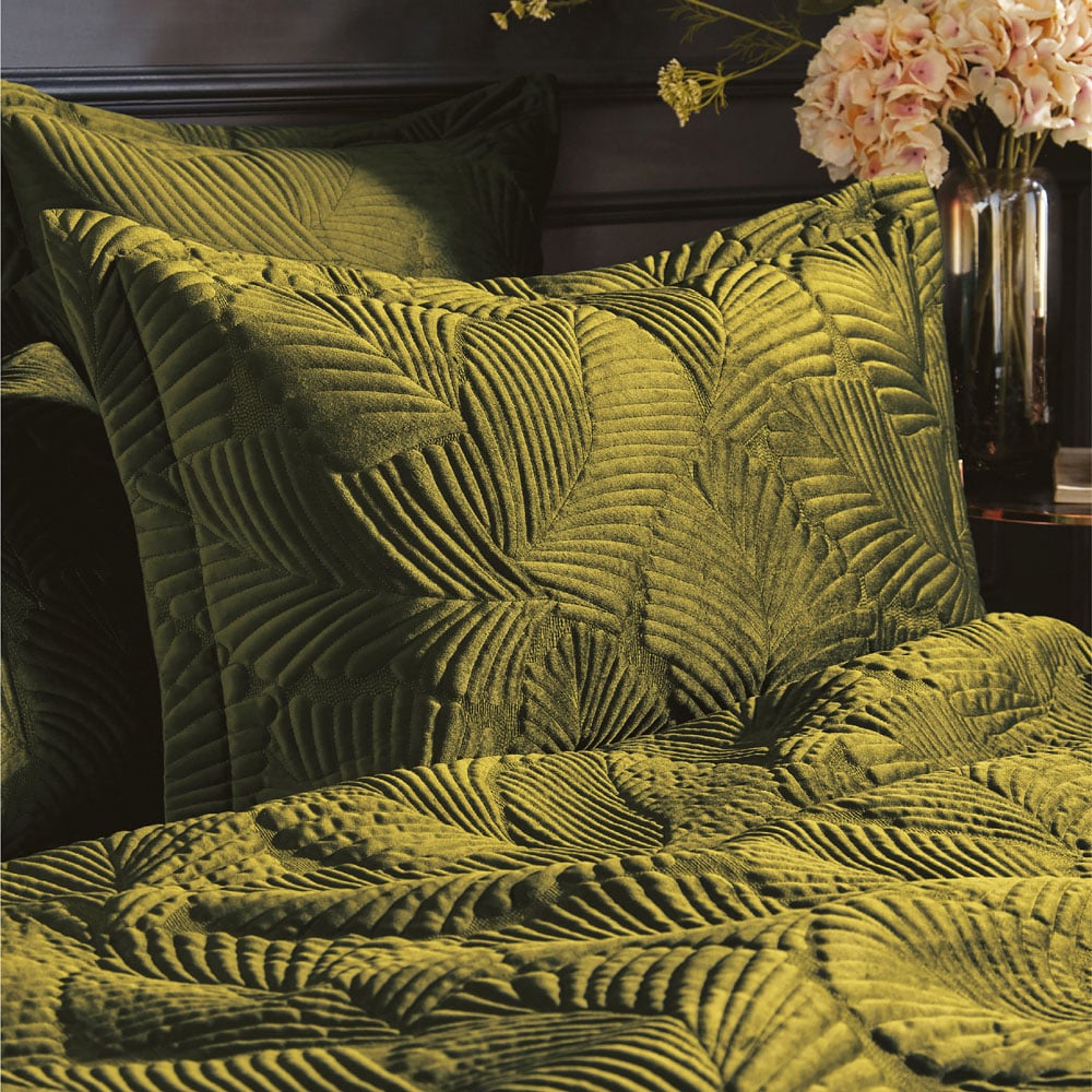 Paoletti Palmeria King Size Moss Duvet Set Image 3