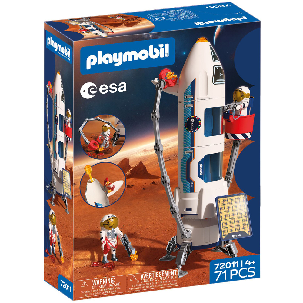 Playmobil ESA Mars Research Rocket Playset Image 1
