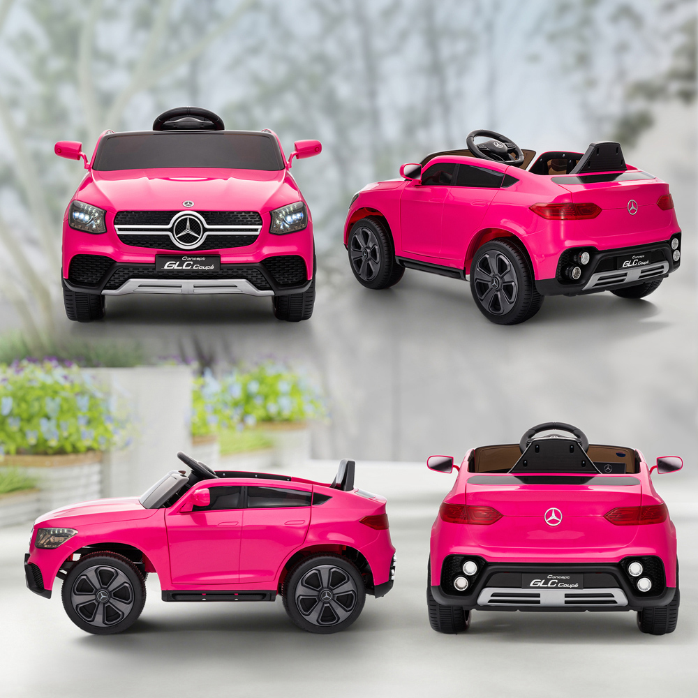 Tommy Toys Pink Mercedes Benz GLC Licensed Kids Ride on Car with Remote Image 3
