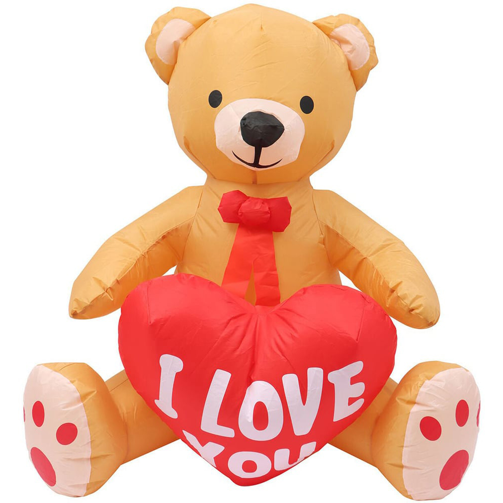 Inflatable I Love You Bear - Brown Image 2
