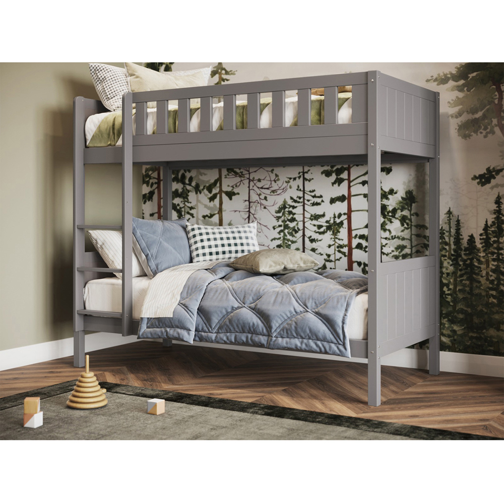 Flair Bea Shorty Grey Wooden Bunk Bed Image 3