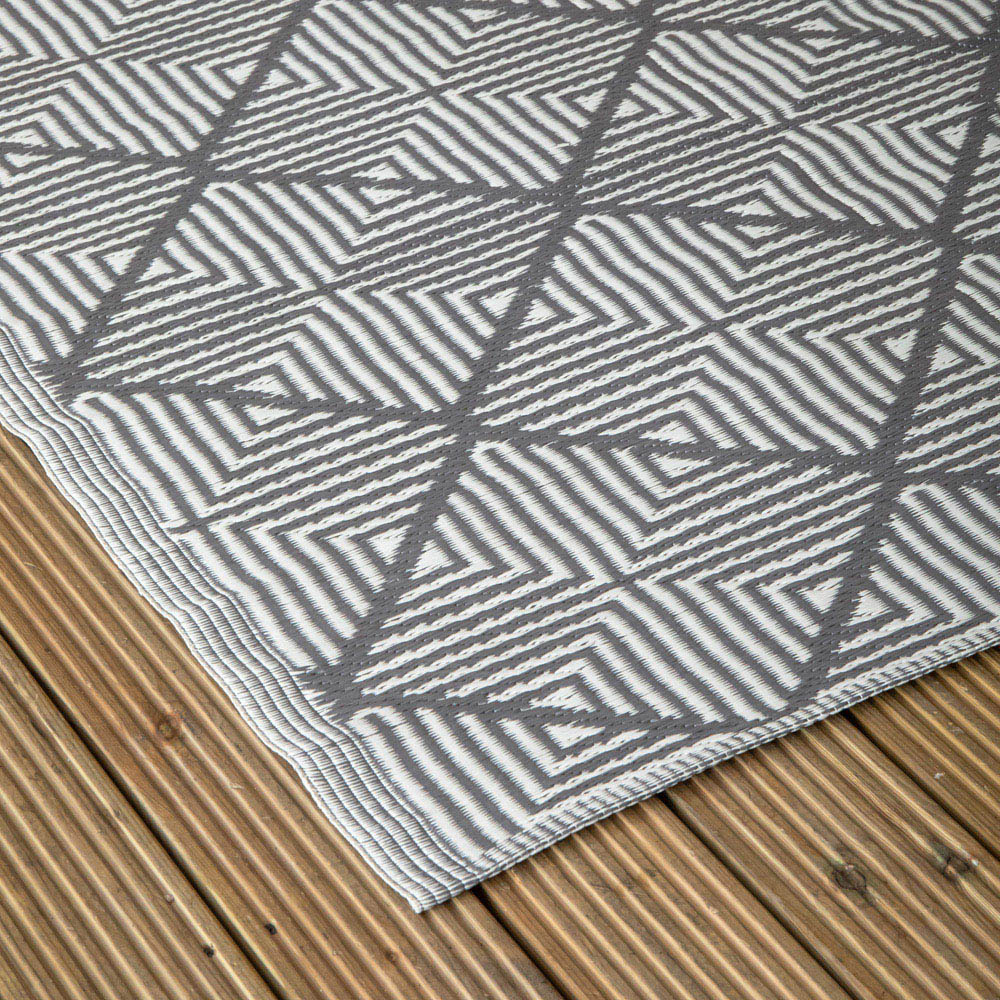 Samuel Alexander Alexandria Grey Alfresco Patio Rug Mat 1.5 x 2.1m Image 3