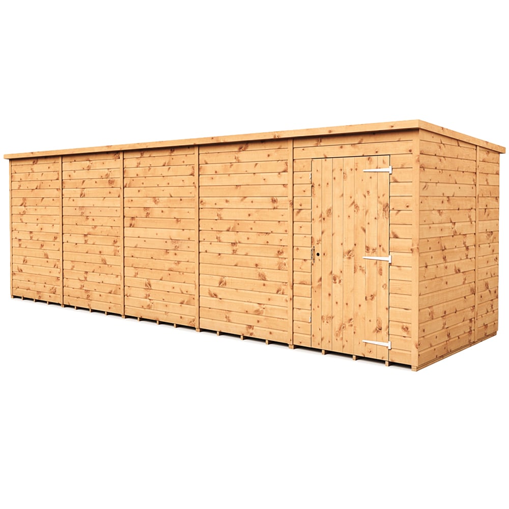 Empire Sheds 20 x 6ft Tongue and Groove Wooden Pent Garden Shed Image 1
