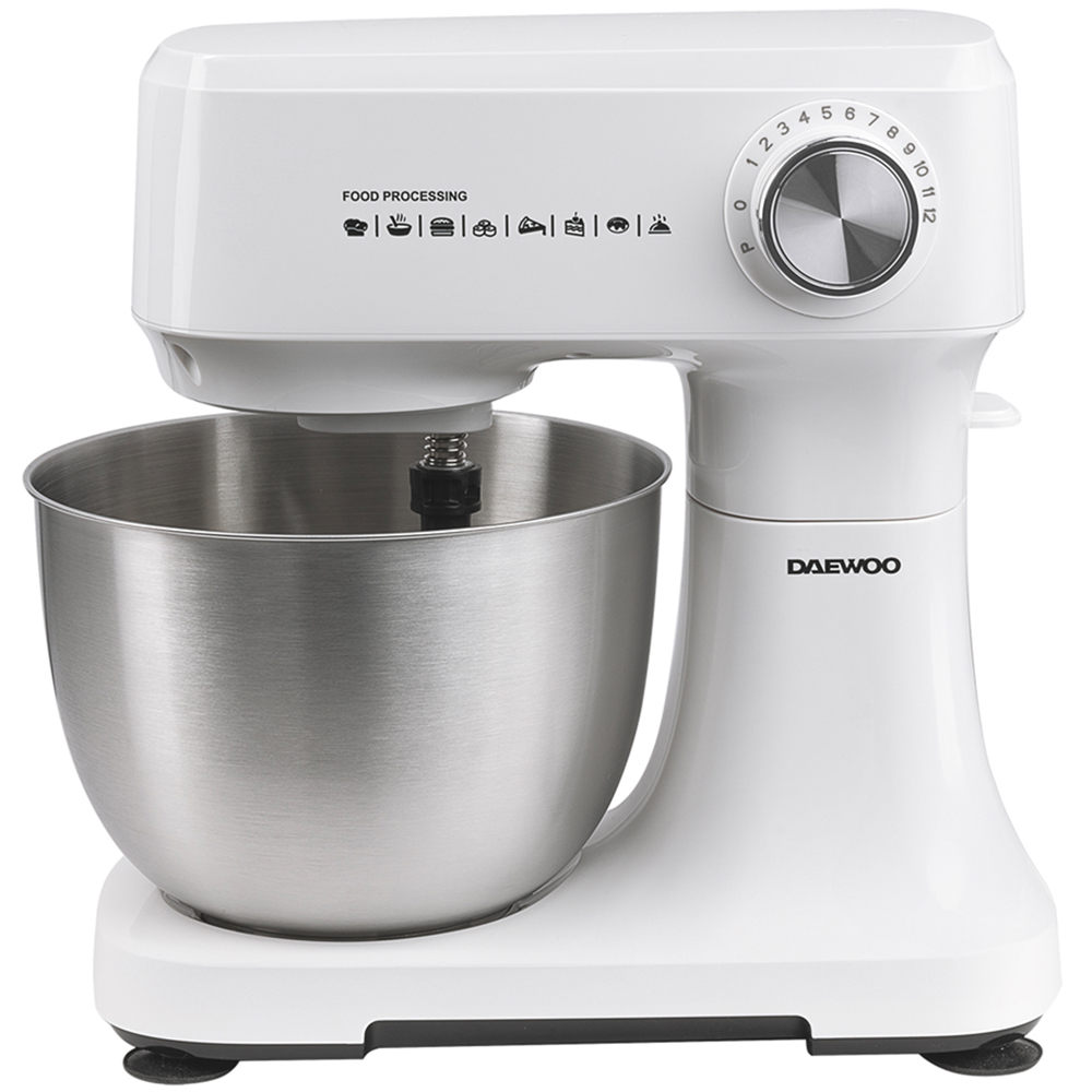 Daewoo SDA2690GE White 3.5L 600W Stand Mixer with Mixing Bowl Image 3