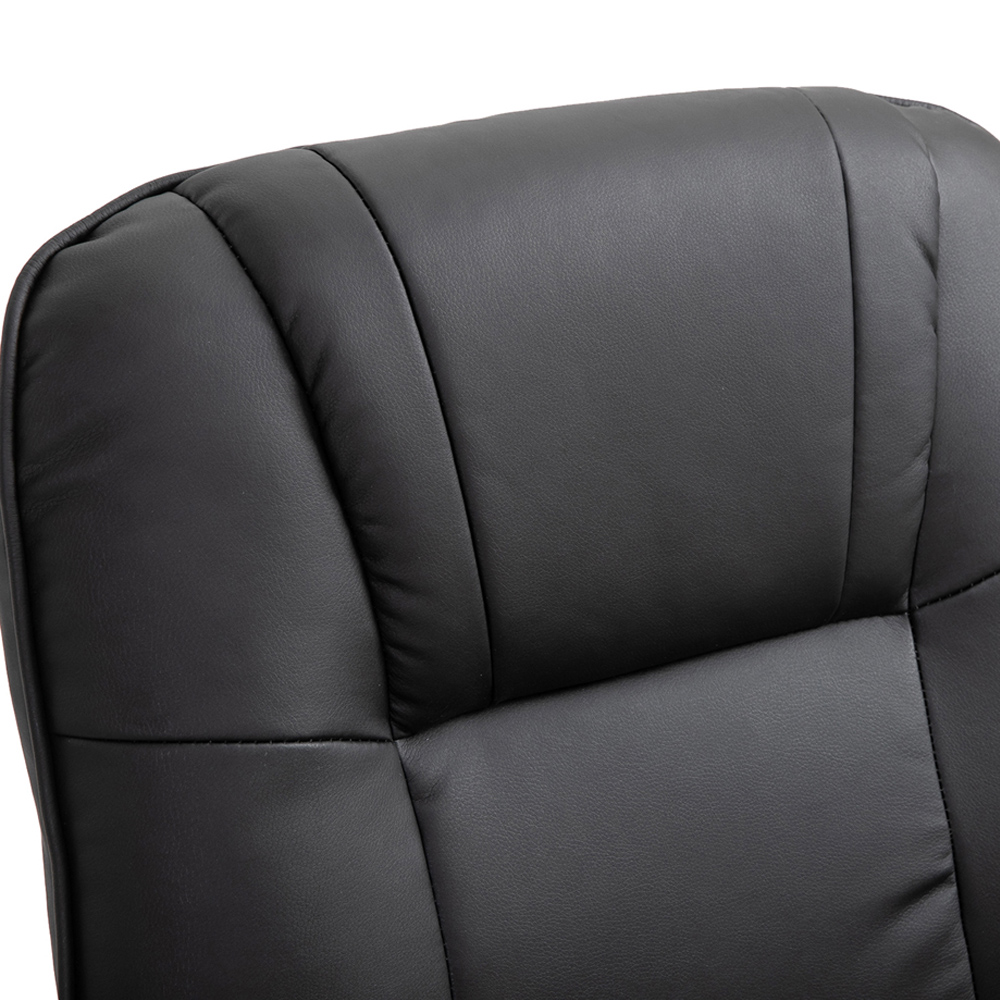 HOMCOM Black Manual Recliner Swivel Reclining Chair Image 4