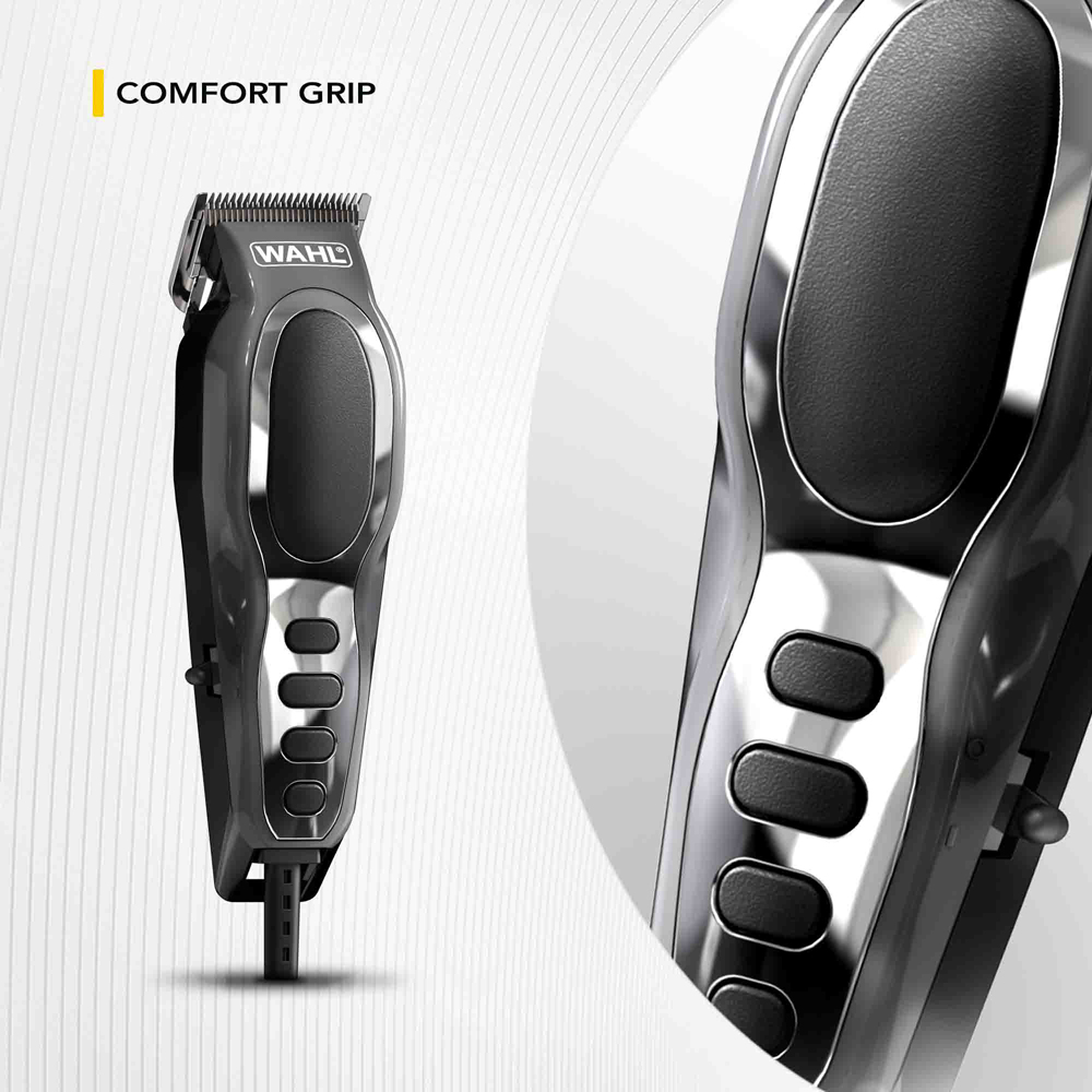 Wahl Close Cut Mains Powered Hair Clipper with Close Attachment Combs Image 9