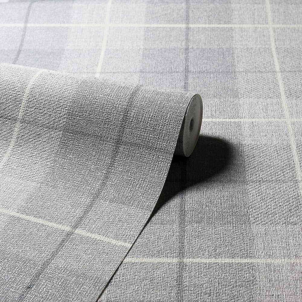 Arthouse Country Tartan Grey Wallpaper Image 2